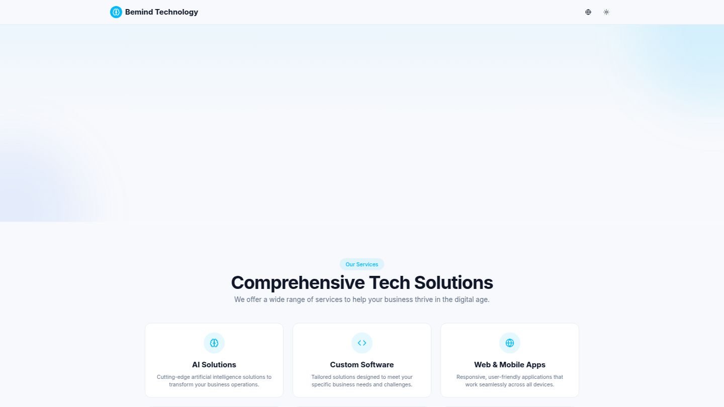 Bemind Technology - Next.js, React, Node.js project by Pituk Kaewsuksai